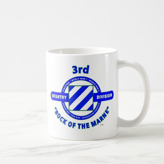 3RD INFANTRY DIVISION"ROCK OF THE MARNE" COFFEE MUG (Right)