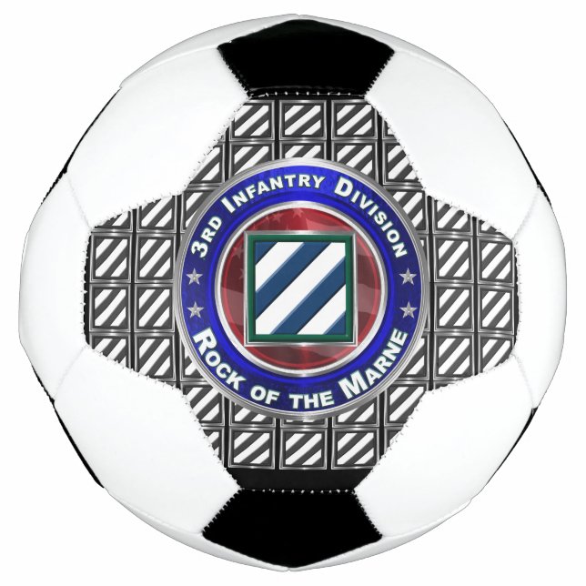 3rd Infantry Division “Rock of the Marne” Soccer Ball (Front)