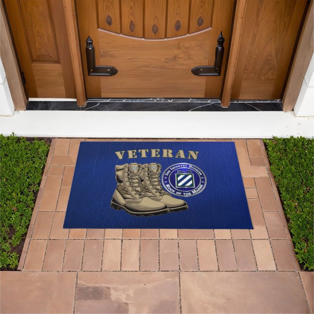 3rd Infantry Division Veteran Doormat (Outdoor)