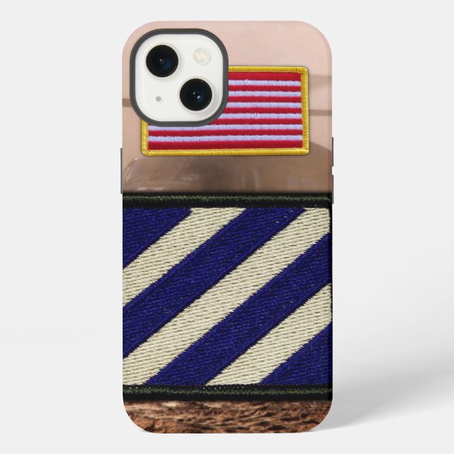 3rd infantry division veterans vets patch iPhone case (Back)