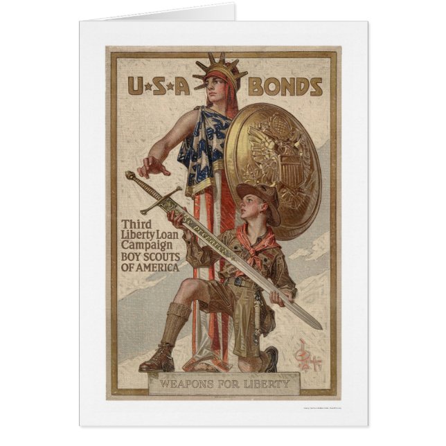 3rd Liberty Loan Campaign Boy Scouts (Restored) (Front)