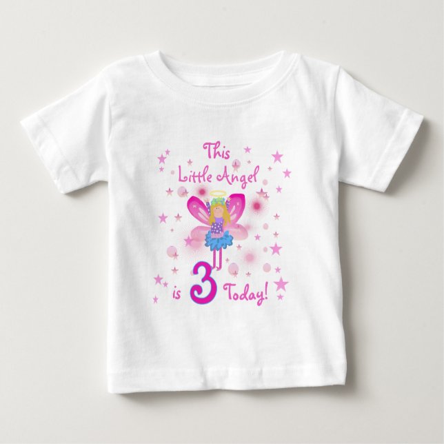 3rd Little Angel Birthday Tshirts and Gifts (Front)