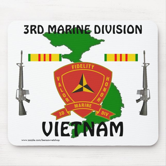 3rd Marine Div Vietnam Mousepad 1/wr (Front)