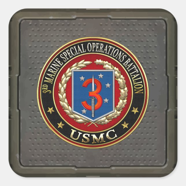 3rd MSOB [3D] Square Sticker (Front)
