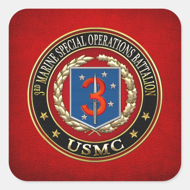 3rd MSOB [3D] Square Sticker (Front)