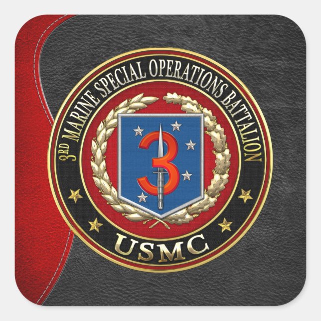 3rd MSOB [3D] Square Sticker (Front)