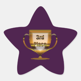 3rd Place Trophy Star Sticker