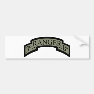 3rd Ranger Bn Scroll, ACU Bumper Sticker