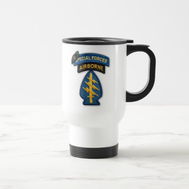 3rd special forces green berets patch travel Mug (Right)