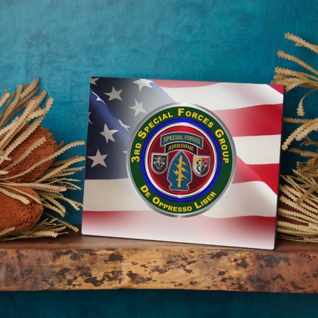 3rd Special Forces Group (AIRBORNE) Plaque (Side)