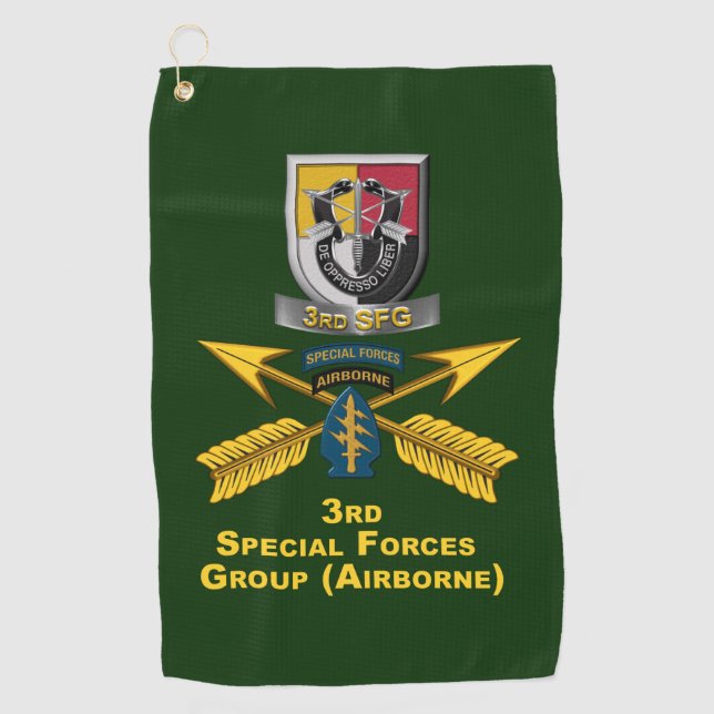 3rd Special Forces Group  Golf Towel (Front)