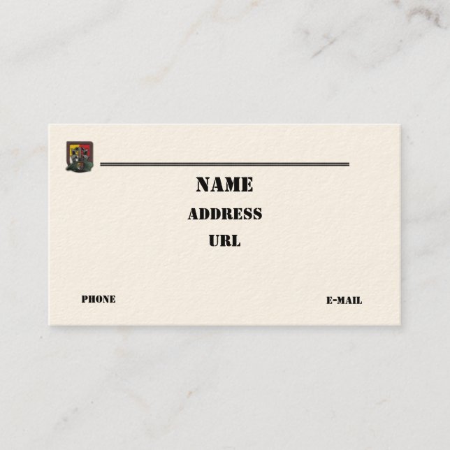 3rd special forces group vets flash business Card (Front)