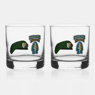 3rd Special Forces Group Whiskey Glass