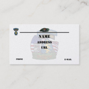 3rd special forces patch flash business Card