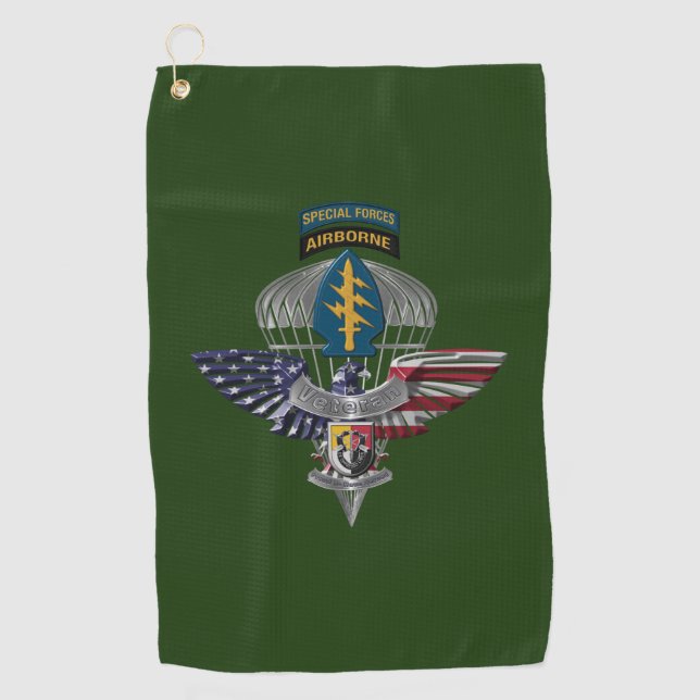 3rd Special Operations Group Airborne Eagle Golf Towel (Front)