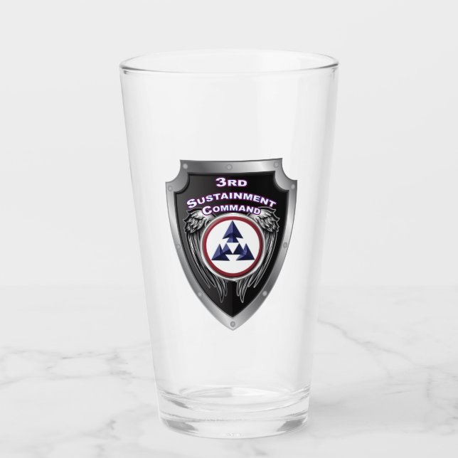 3rd Sustainment Command (Expeditionary) Shield Glass (Front)