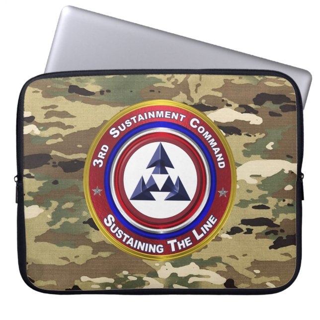 3rd Sustainment Command Laptop Sleeve (Front)