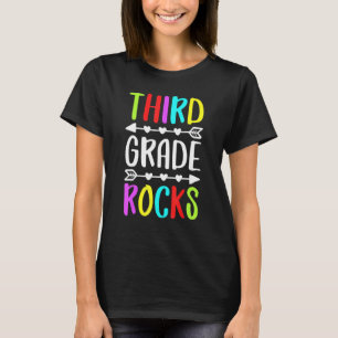 3rd Teacher Team Third Grade Rocks Back To School T-Shirt