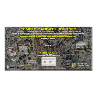 3rd Temple - Sabbath Journey Distance Poster