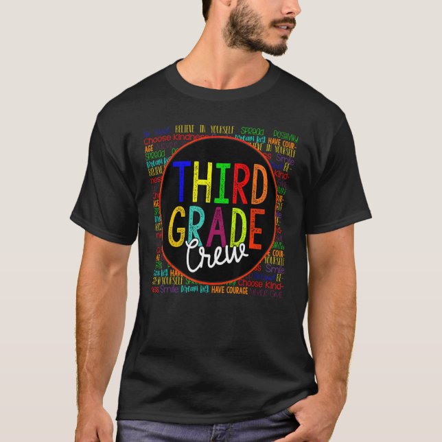 3rd Third Grade  Back to school T-Shirt (Front)