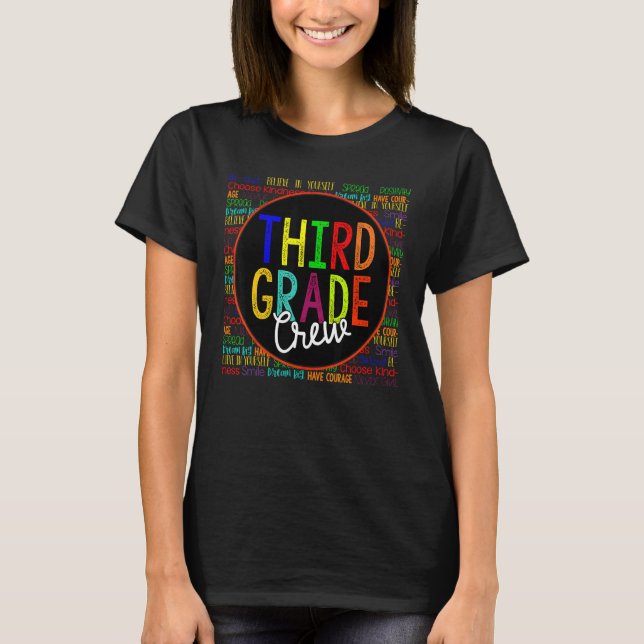 3rd Third Grade  Back to school T-Shirt (Front)