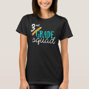 3rd Third Grade Squad Back To School Student Teach T-Shirt