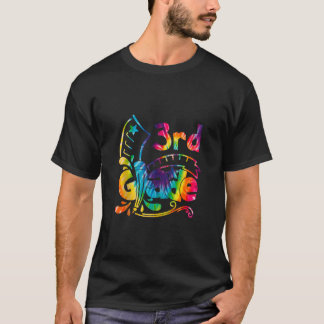 3rd Third Grade Tie Dye Back To School Teacher Stu T-Shirt