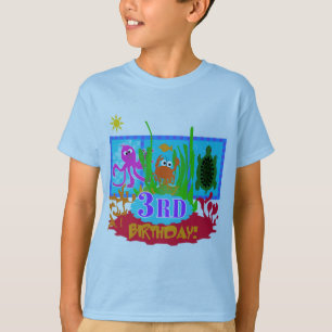 3rd Undersea Adventure Birthday Tshirts