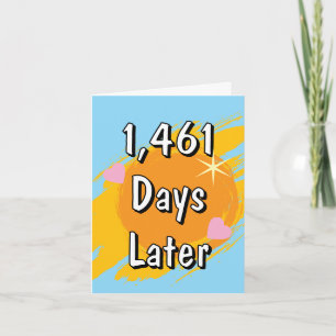 3rd wedding anniversary in days three years later card