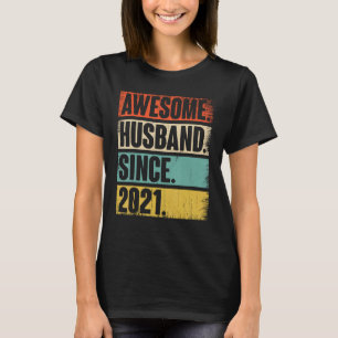 3rd Year Wedding Anniversary Epic Awesome Husband T-Shirt