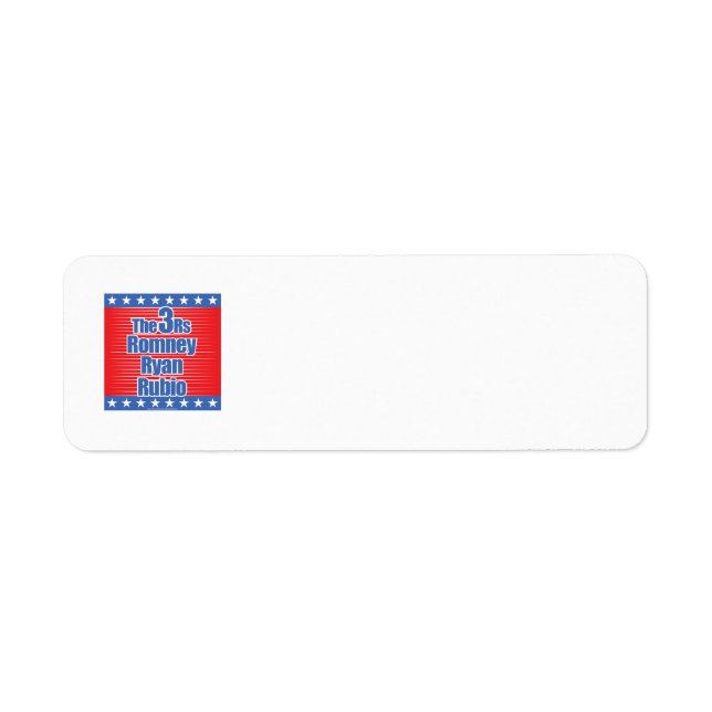 3Rs Return Address Label (Front)