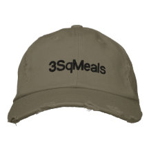 3sqmeals Distressed Chino Twill Cap