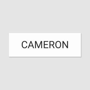 3x1 Classic Name Tag Magnetic or Pin Lightweight