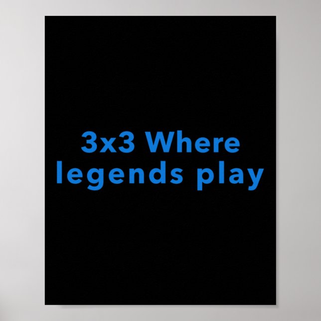 3x3 Where Legends Play  Poster (Front)