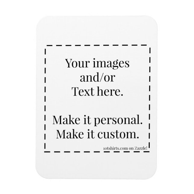 3x4" Ready to customise magnet (Vertical)