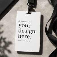 3x5 Badge ID Card | Your Design Upload Name Badges