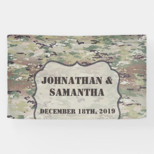 3'x5' Personalised Banner Army OCP Camo Uniform