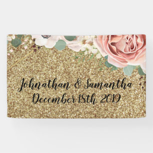 3'x5' Personalised Banner Geometric Garden Rose