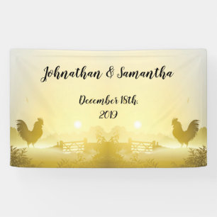 3'x5' Personalised Banner Sunny Morning Farm Count