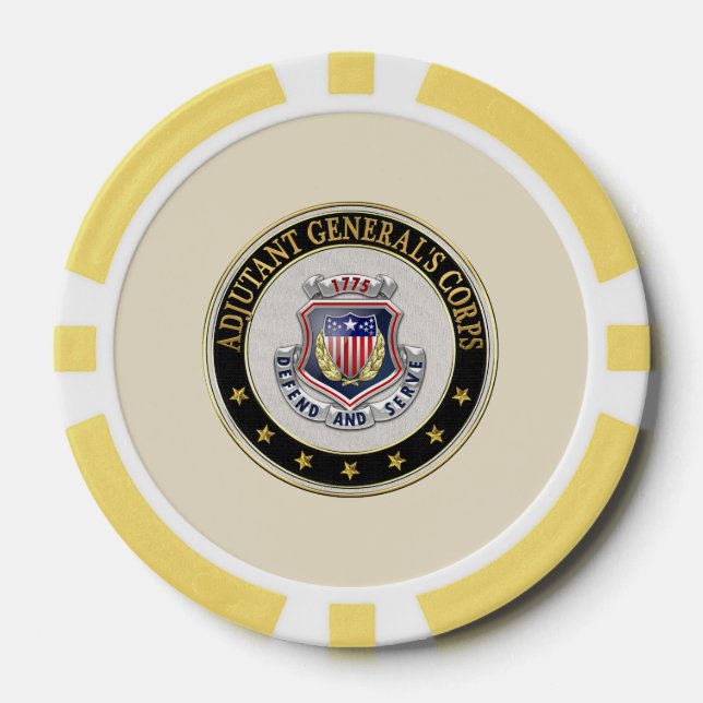 [400] AG Corps Regimental Insignia [3D] Poker Chips (Front)