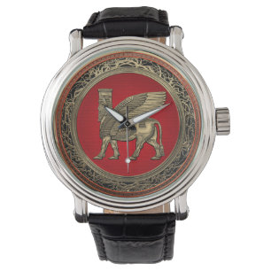 [400] Assyrian Winged Bull - Gold Lamassu Watch