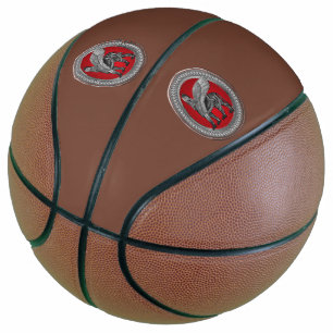 [400] Assyrian Winged Lion: Silver & Black Lamassu Basketball