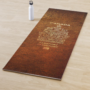 [400] Canadian Passport Cover Yoga Mat