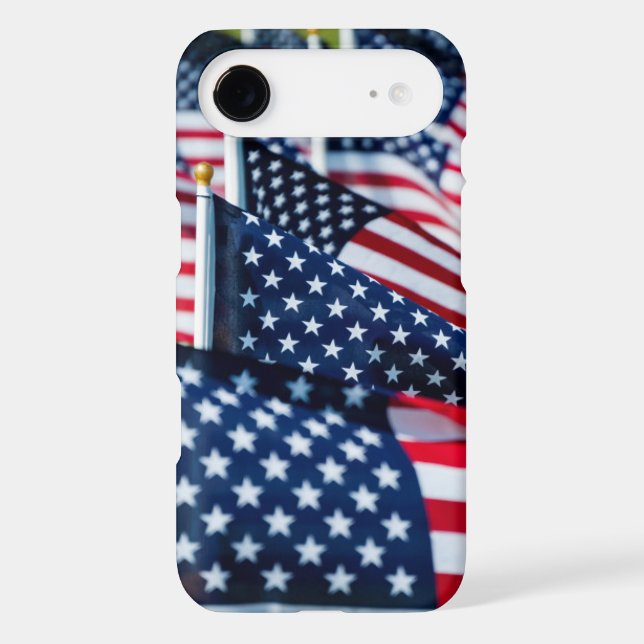 400 flags waving proudly in a field Case-Mate iPhone case (Back)