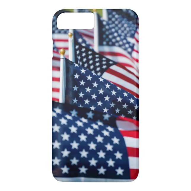 400 flags waving proudly in a field Case-Mate iPhone case (Back)