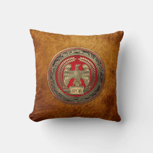 [400] Gold Roman Imperial Eagle Cushion
