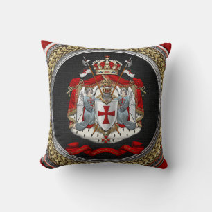 [400] Knights Templar Coat of Arms Cushion