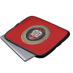 [400] Knights Templar Coat of Arms Laptop Sleeve