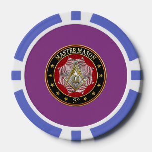 [400] Master Mason - 3rd Degree Square & Compasses Poker Chips