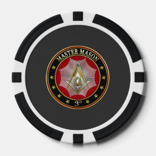 [400] Master Mason - 3rd Degree Square & Compasses Poker Chips